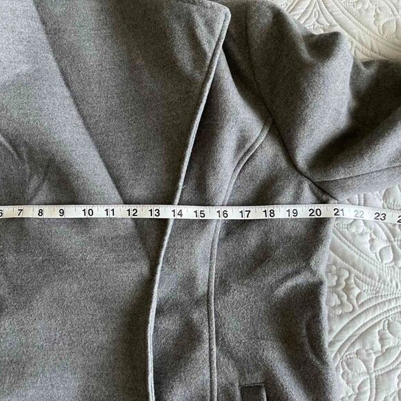 NEVER Every Day Cozy Womens Long Sleeve coat/jacket Gray Sz M - Picture 7 of 15